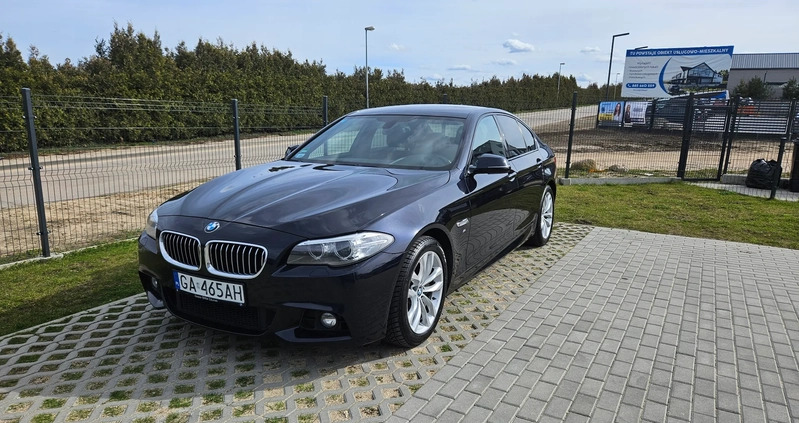 BMW Seria 5 cena 89790 przebieg: 207000, rok produkcji 2015 z Gdynia małe 92